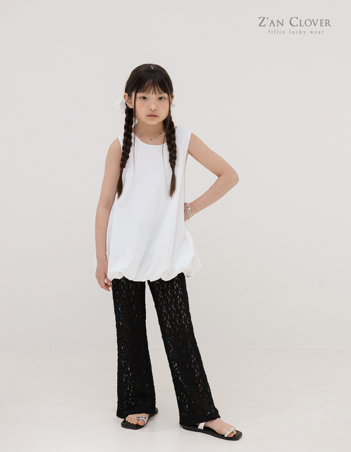Zan Clover - Korean Children Fashion - #fashionkids - Lace Bootcut Pants - 9