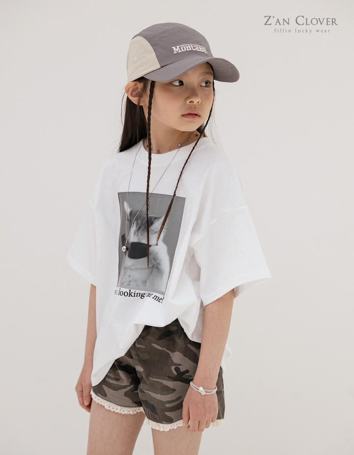 Zan Clover - Korean Children Fashion - #fashionkids - Cat Tee - 5