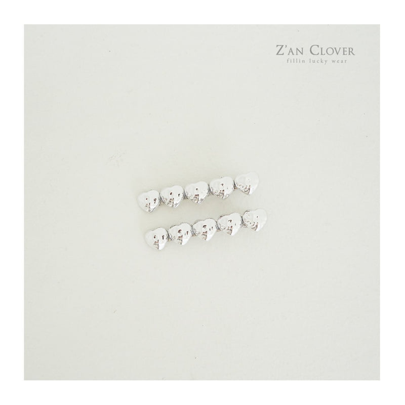 Zan Clover - Korean Children Fashion - #kidsshorts - Heart Hair Clip