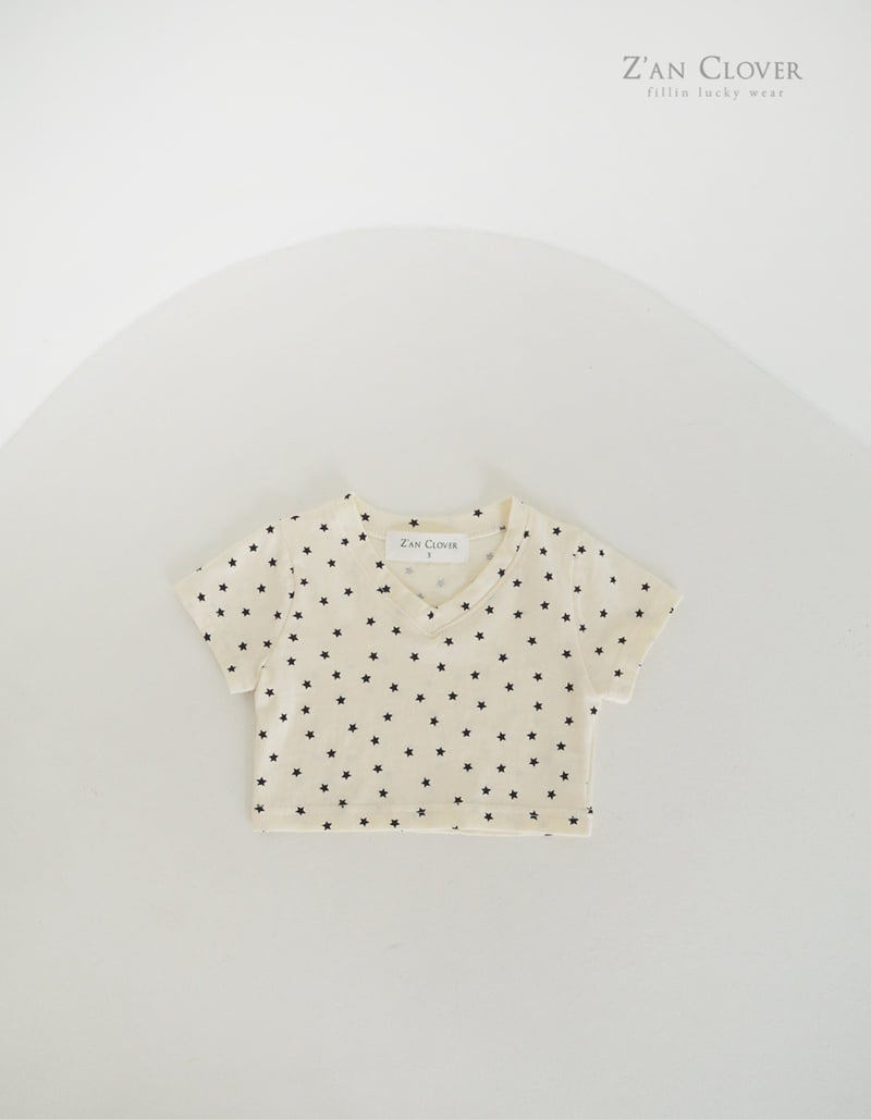 Zan Clover - Korean Children Fashion - #kidsshorts - Mini Star Tee - 5