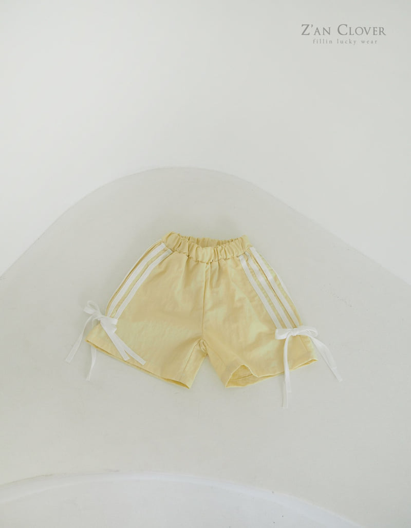 Zan Clover - Korean Children Fashion - #kidsshorts - Ribbon Anorak Bermuda Pants - 6