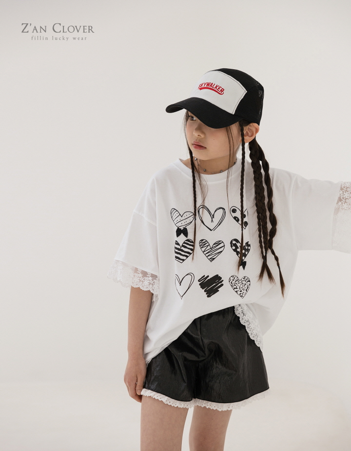 Zan Clover - Korean Children Fashion - #kidsshorts - Leather Lace Shorts - 6