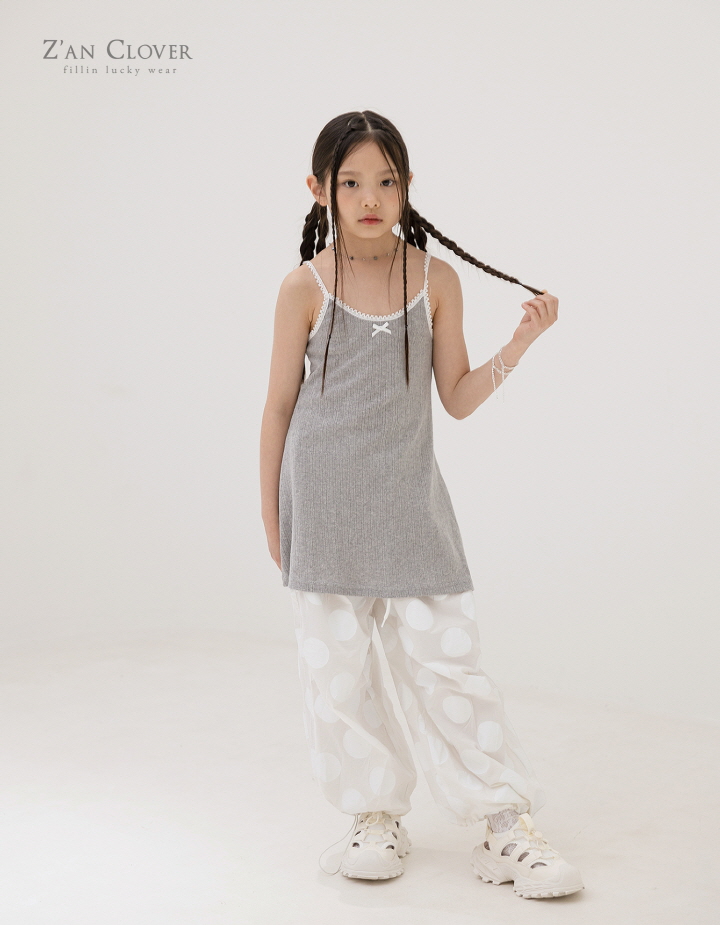 Zan Clover - Korean Children Fashion - #fashionkids - Eyelet Slip One-piece - 4