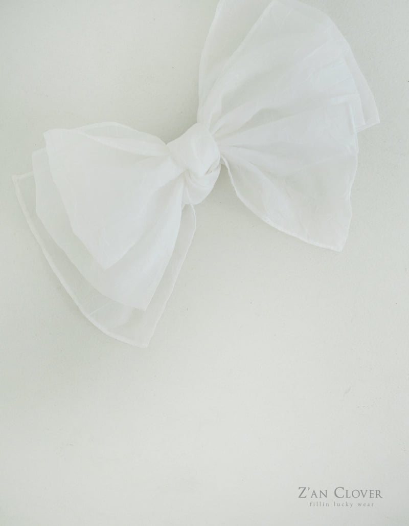 Zan Clover - Korean Children Fashion - #kidsstore - Wrinkled Ribbon Clip - 8