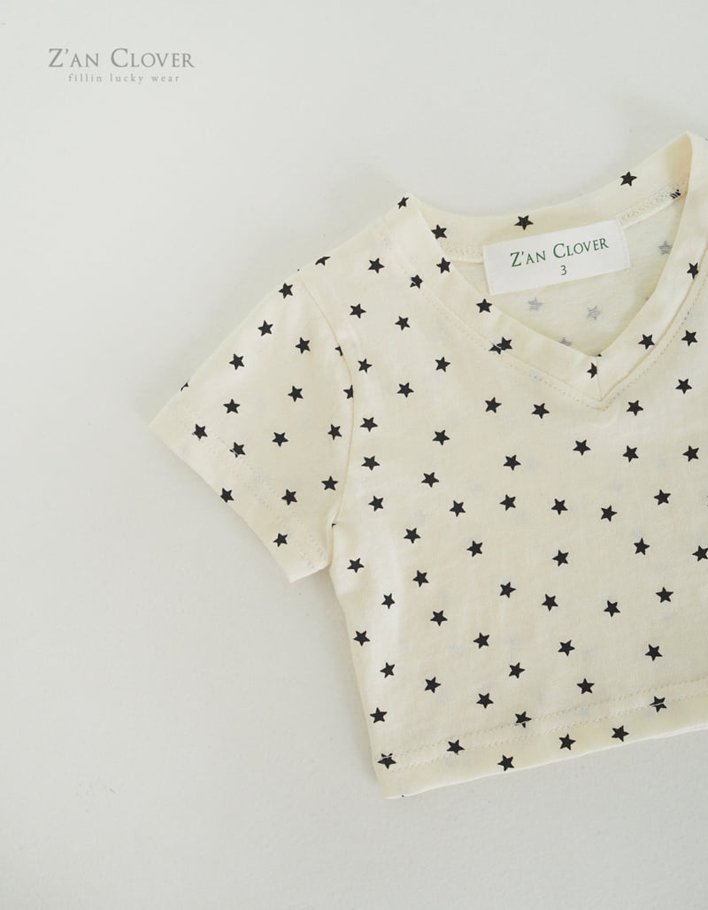 Zan Clover - Korean Children Fashion - #kidsstore - Mini Star Tee - 6
