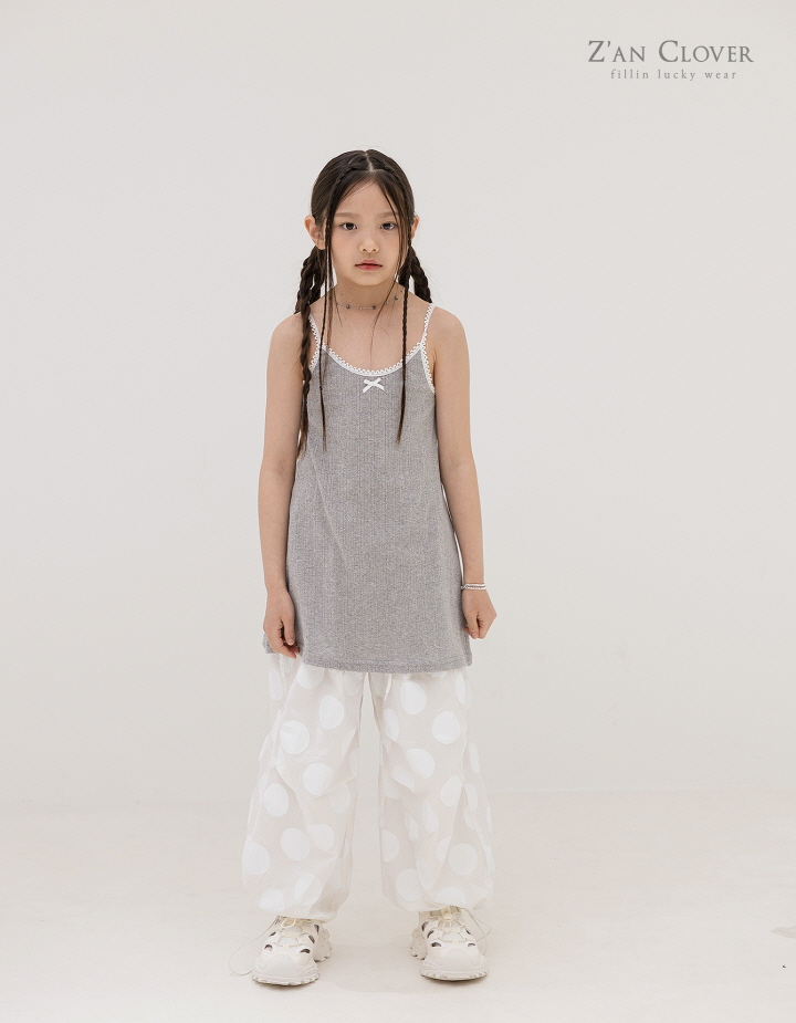 Zan Clover - Korean Children Fashion - #kidsstore - Eyelet Slip One-piece - 5