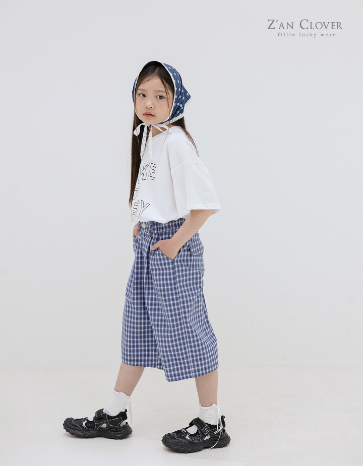 Zan Clover - Korean Children Fashion - #kidsshorts - Check Bermuda - 4
