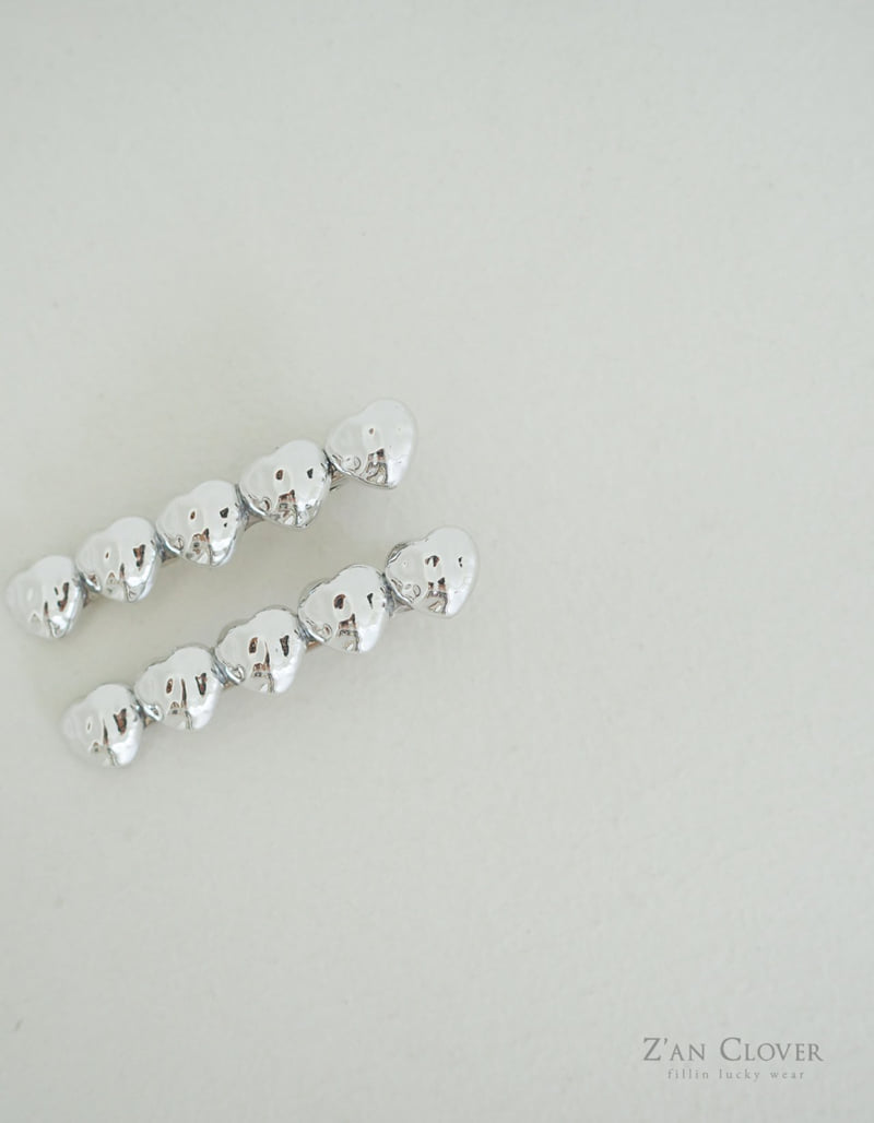 Zan Clover - Korean Children Fashion - #kidzfashiontrend - Heart Hair Clip - 3