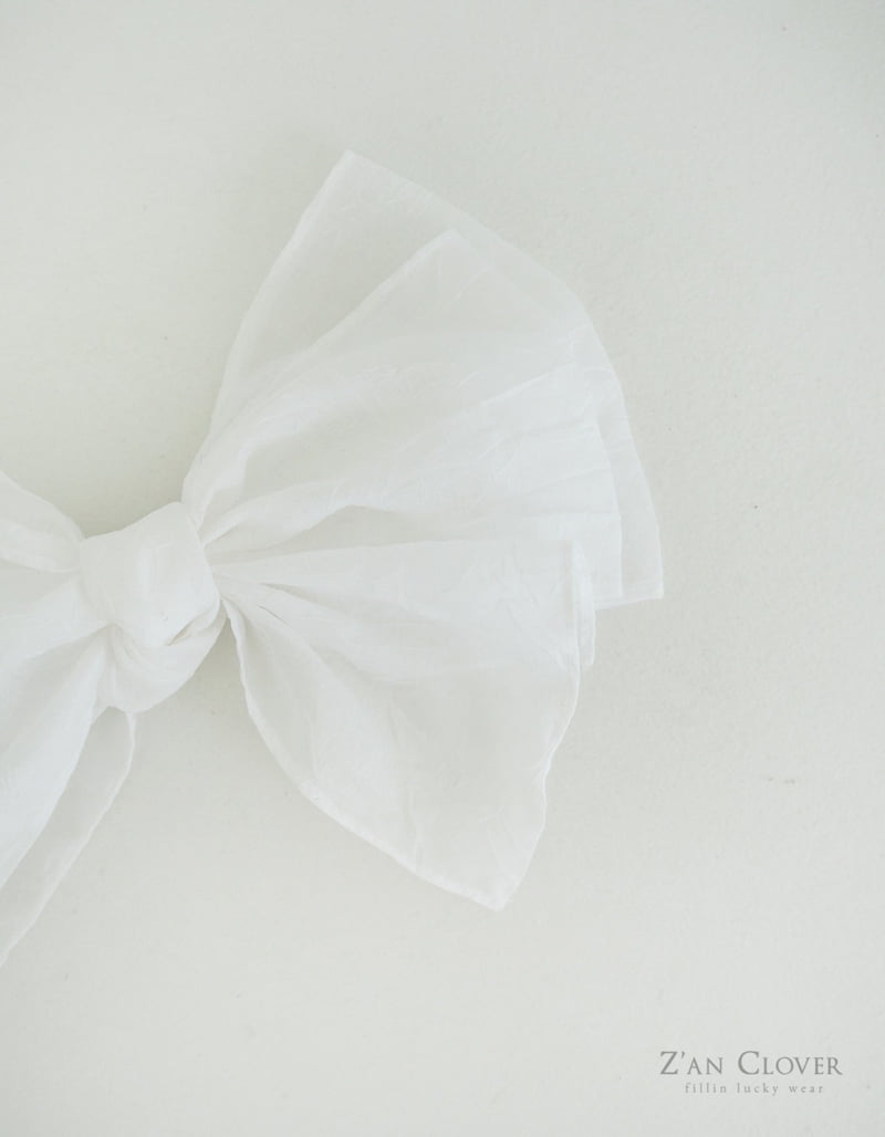 Zan Clover - Korean Children Fashion - #kidzfashiontrend - Wrinkled Ribbon Clip - 9