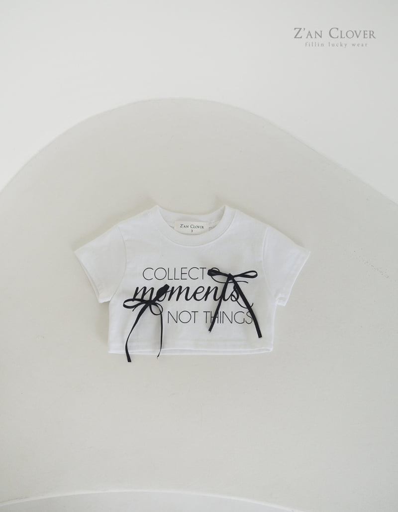 Zan Clover - Korean Children Fashion - #kidzfashiontrend - Collect Ribbon Short Tee - 5