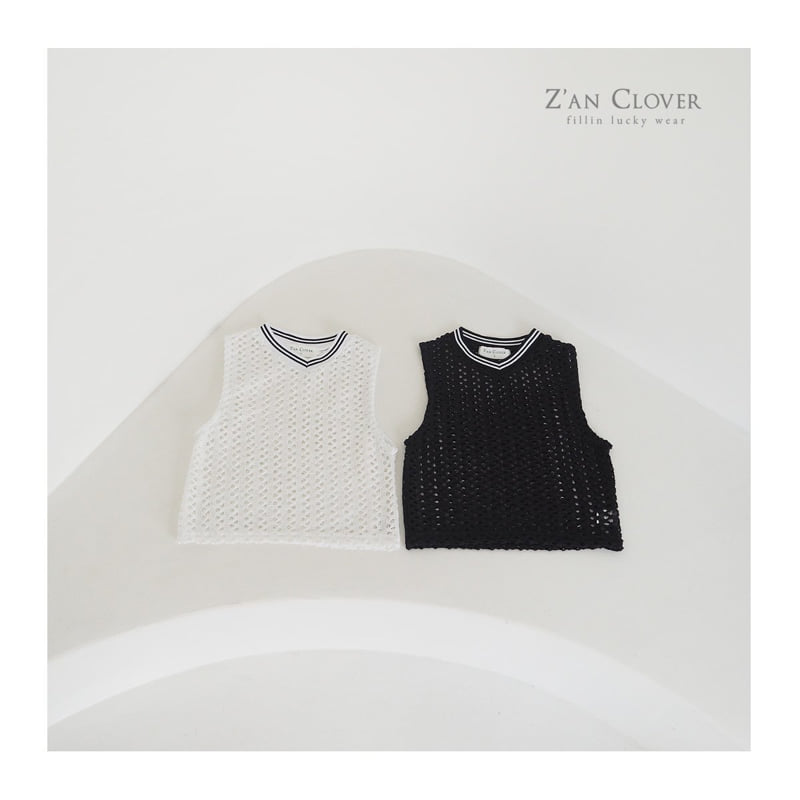 Zan Clover - Korean Children Fashion - #kidzfashiontrend - Soft Mesh Sleeveless