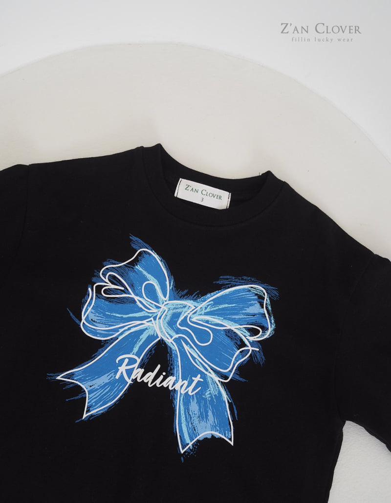 Zan Clover - Korean Children Fashion - #kidzfashiontrend - Blue Ribbon Tee - 8