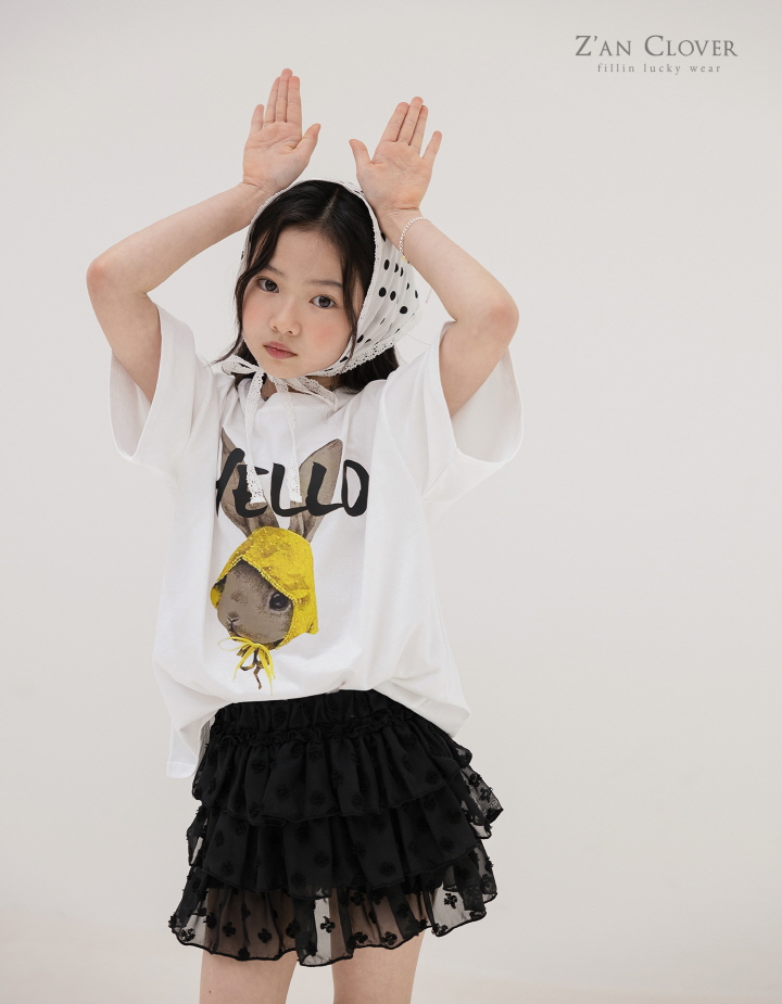 Zan Clover - Korean Children Fashion - #kidzfashiontrend - Hello Rabbit Tee - 8