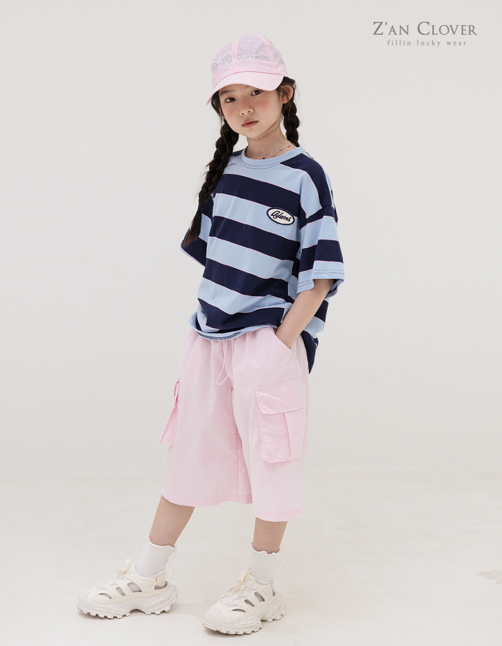 Zan Clover - Korean Children Fashion - #kidzfashiontrend - Soft Cargo Bermuda Pants - 6