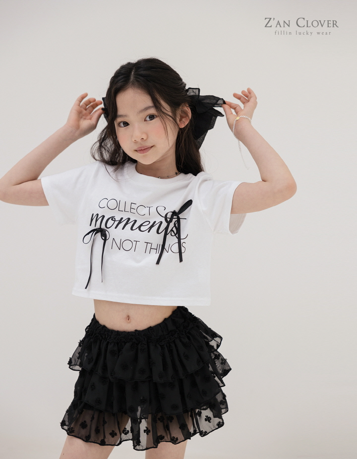 Zan Clover - Korean Children Fashion - #littlefashionista - Chiffon Tiered Skirt - 7