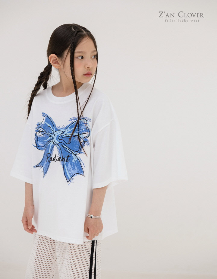 Zan Clover - Korean Children Fashion - #littlefashionista - Blue Ribbon Tee - 11