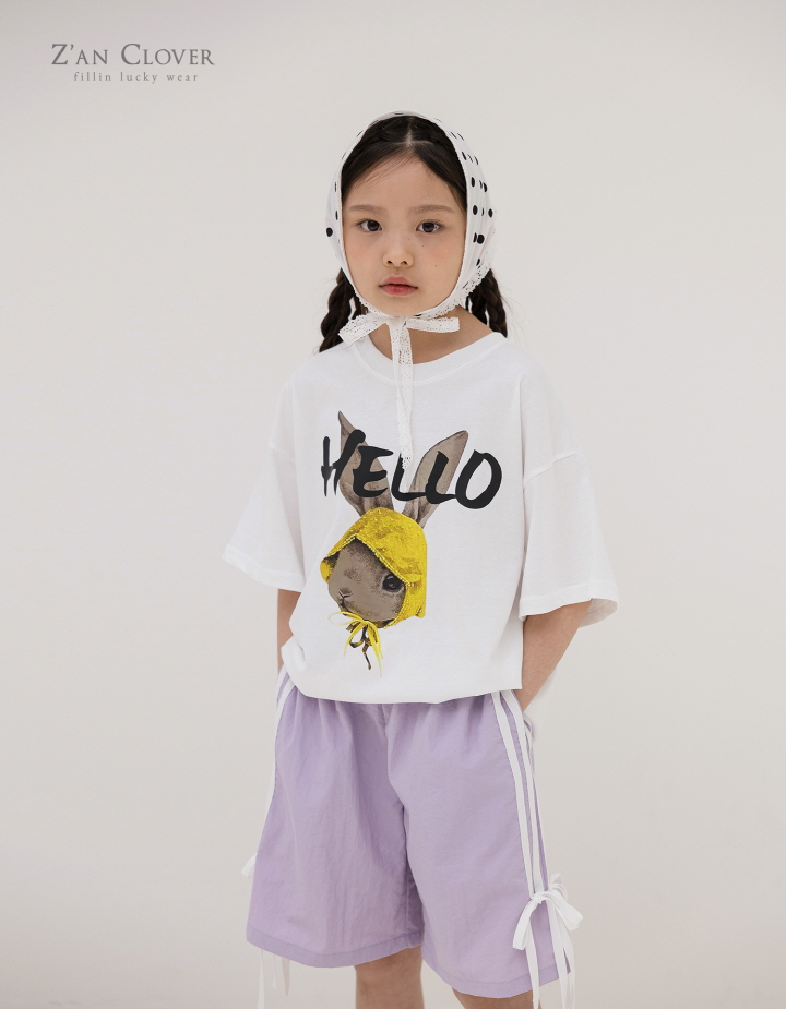 Zan Clover - Korean Children Fashion - #littlefashionista - Ribbon Anorak Bermuda Pants - 9