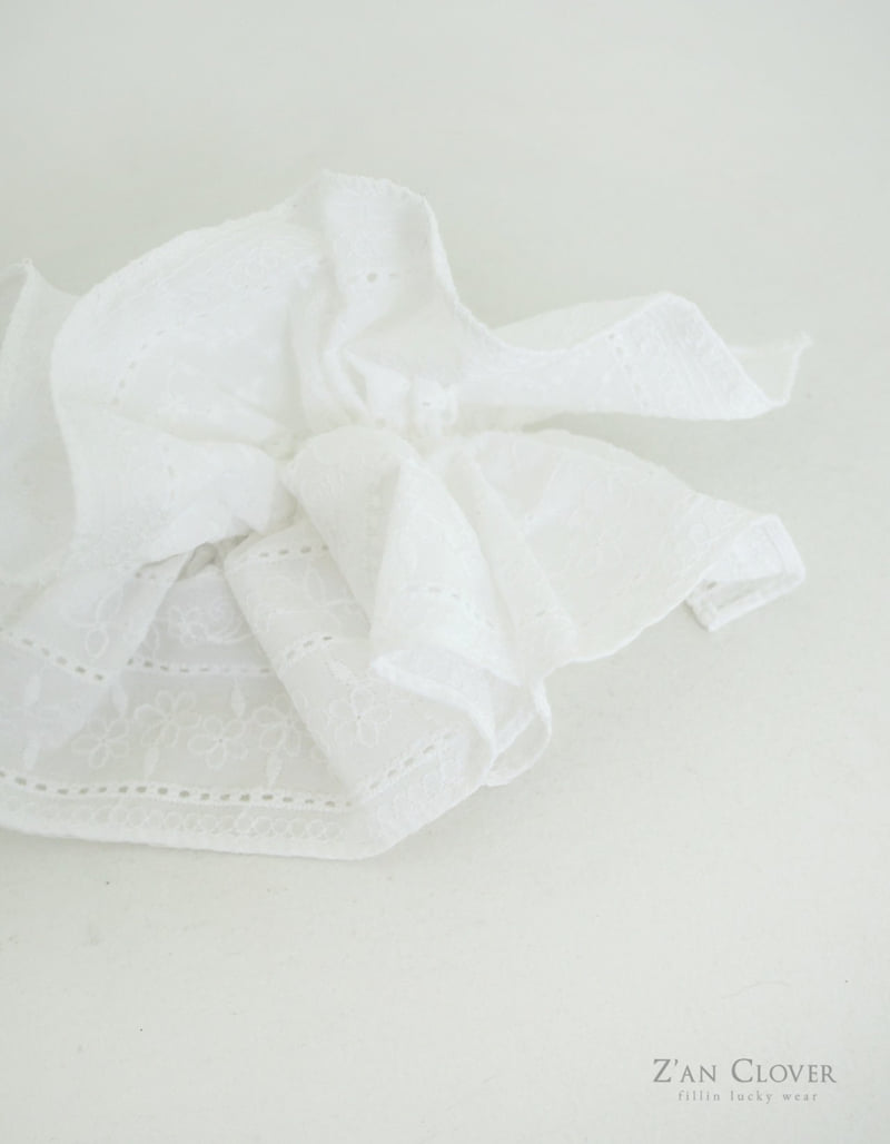 Zan Clover - Korean Children Fashion - #littlefashionista - Eyelet Lace Hair Clip - 4