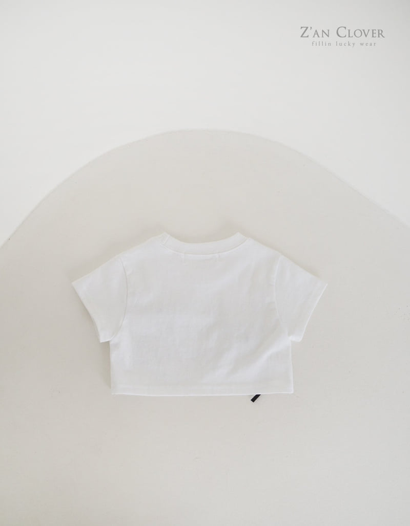 Zan Clover - Korean Children Fashion - #magicofchildhood - Collect Ribbon Short Tee - 8