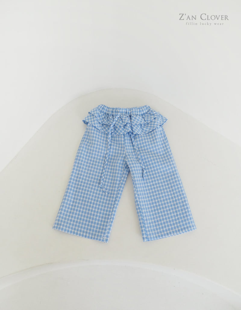 Zan Clover - Korean Children Fashion - #magicofchildhood - Check Frill Pants - 6