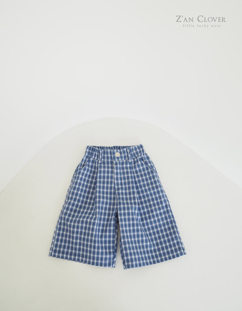 Zan Clover - Korean Children Fashion - #magicofchildhood - Check Bermuda Pants - 5
