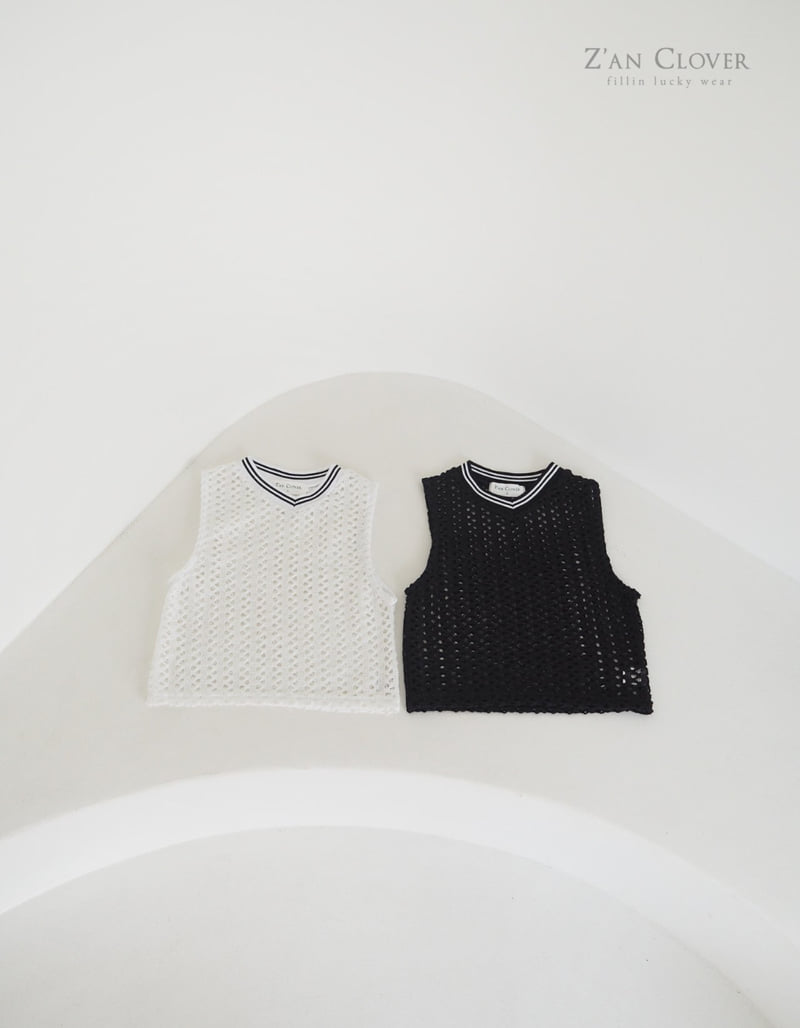 Zan Clover - Korean Children Fashion - #littlefashionista - Soft Mesh Sleeveless - 4