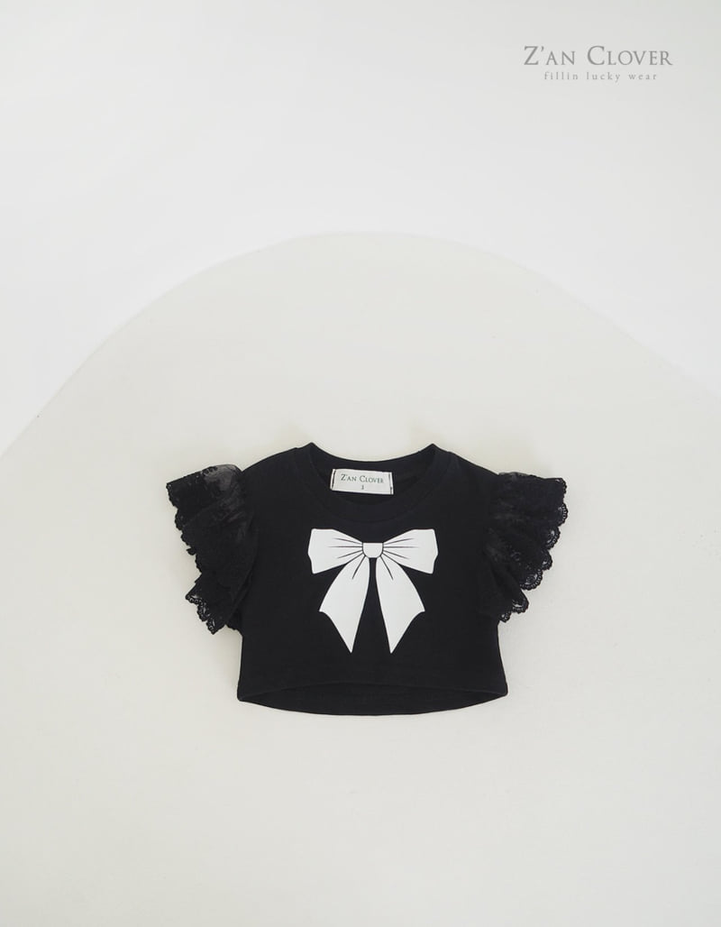 Zan Clover - Korean Children Fashion - #magicofchildhood - Ribbon Frill Tee - 9