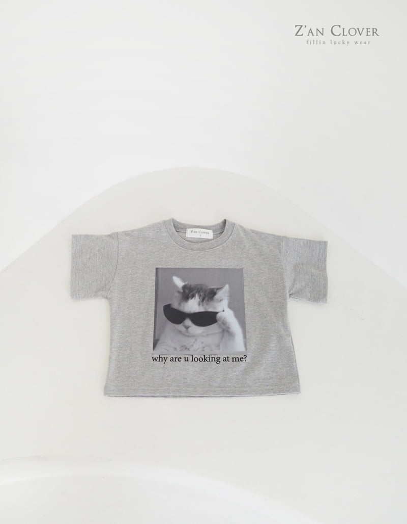 Zan Clover - Korean Children Fashion - #magicofchildhood - Cat Tee - 8