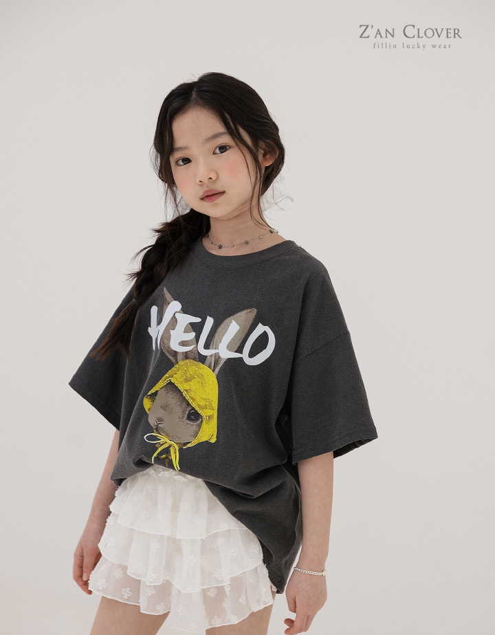 Zan Clover - Korean Children Fashion - #magicofchildhood - Hello Rabbit Tee - 11