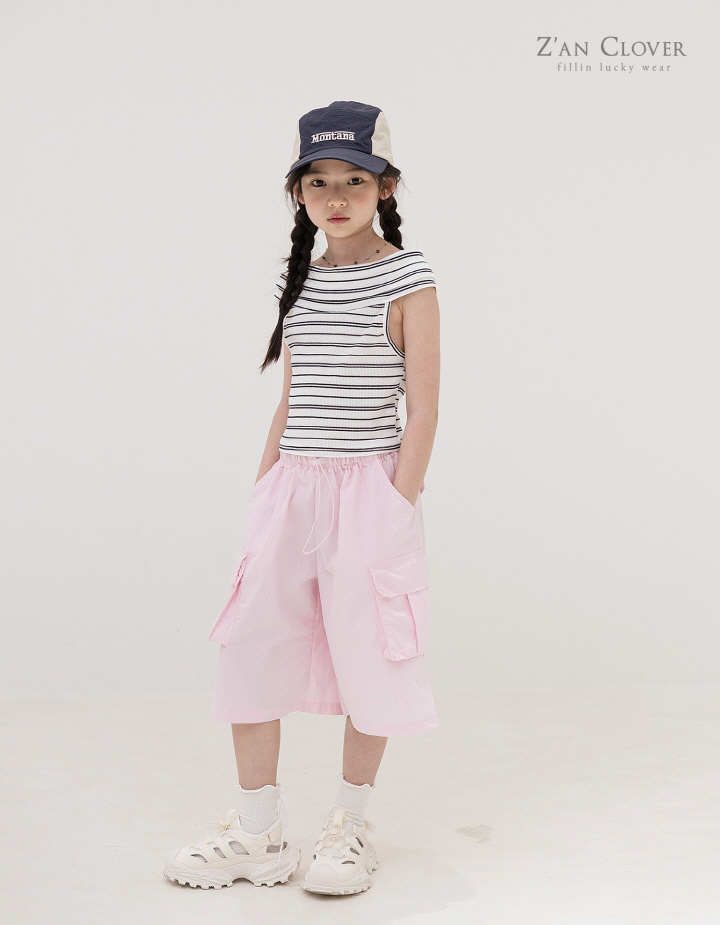 Zan Clover - Korean Children Fashion - #magicofchildhood - Soft Cargo Bermuda Pants - 9