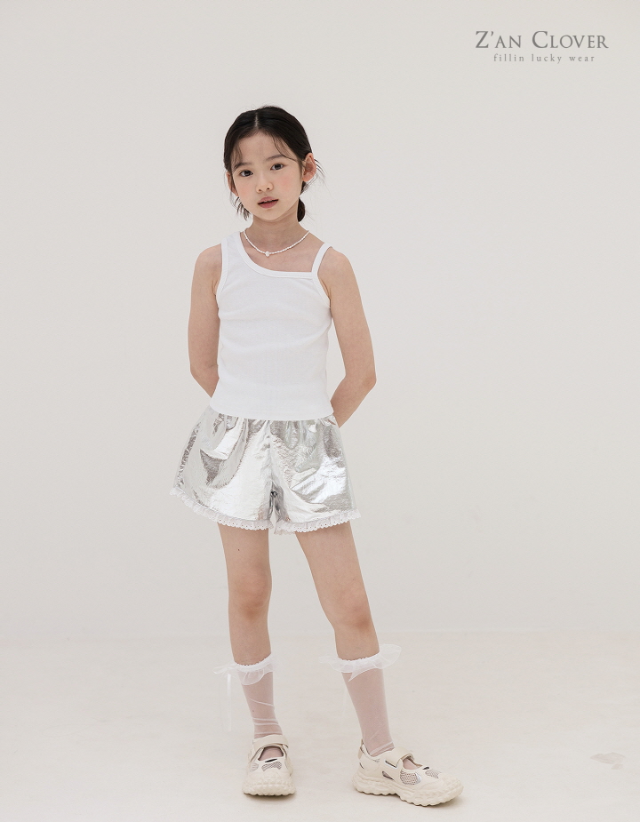 Zan Clover - Korean Children Fashion - #magicofchildhood - Leather Lace Shorts - 11