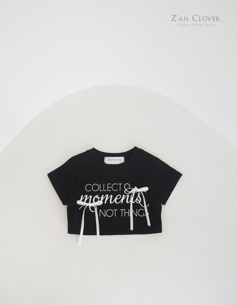 Zan Clover - Korean Children Fashion - #minifashionista - Collect Ribbon Short Tee - 9