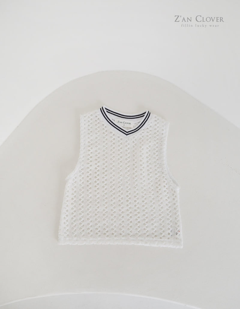 Zan Clover - Korean Children Fashion - #minifashionista - Soft Mesh Sleeveless - 5