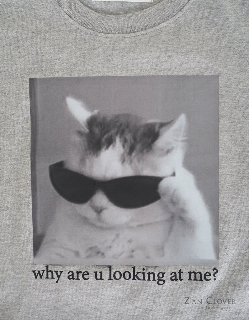 Zan Clover - Korean Children Fashion - #minifashionista - Cat Tee - 9