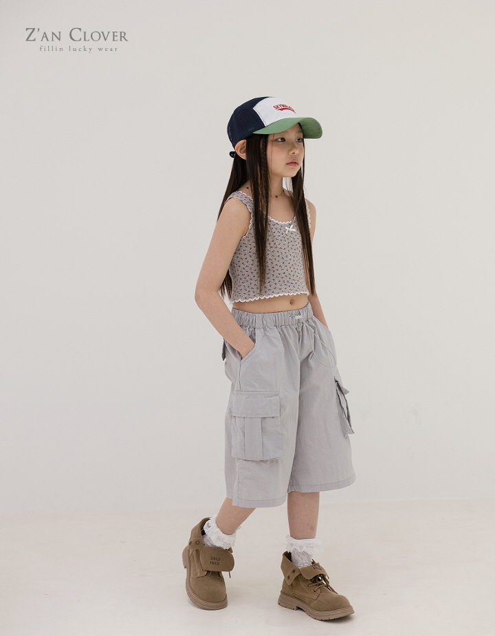 Zan Clover - Korean Children Fashion - #minifashionista - Soft Cargo Bermuda Pants - 10