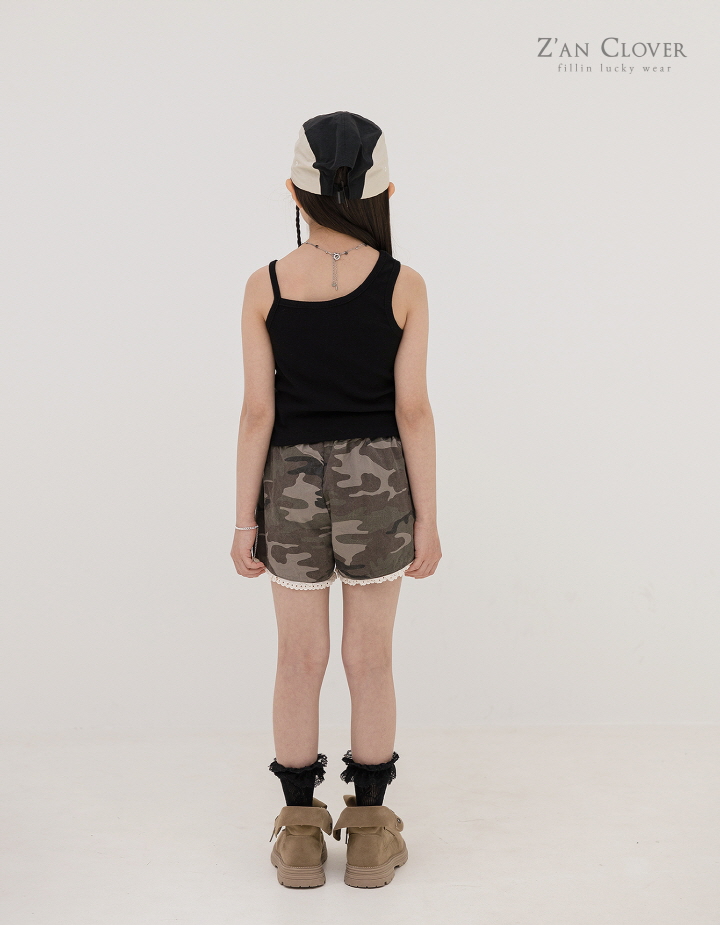 Zan Clover - Korean Children Fashion - #magicofchildhood - Camo Lace Shorts - 4