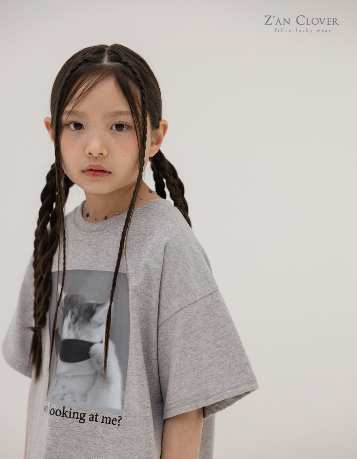 Zan Clover - Korean Children Fashion - #minifashionista - Cat Tee - 12