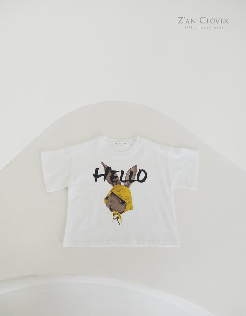 Zan Clover - Korean Children Fashion - #prettylittlegirls - Hello Rabbit Tee - 5