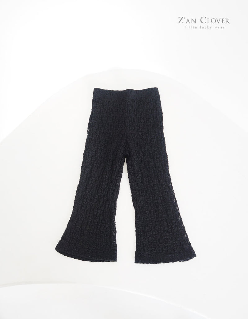 Zan Clover - Korean Children Fashion - #prettylittlegirls - Lace Bootcut Pants - 9