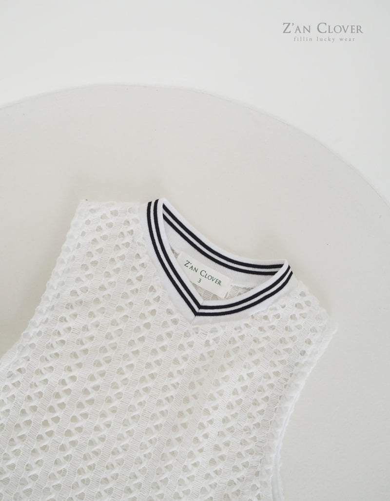 Zan Clover - Korean Children Fashion - #prettylittlegirls - Soft Mesh Sleeveless - 6