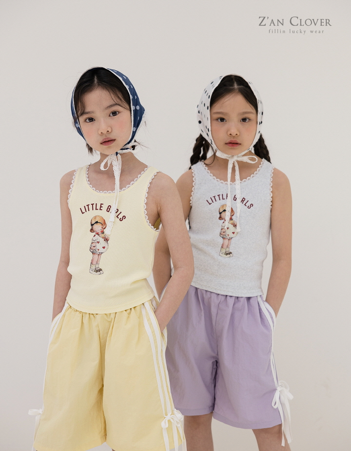 Zan Clover - Korean Children Fashion - #prettylittlegirls - Ribbon Anorak Bermuda Pants - 12
