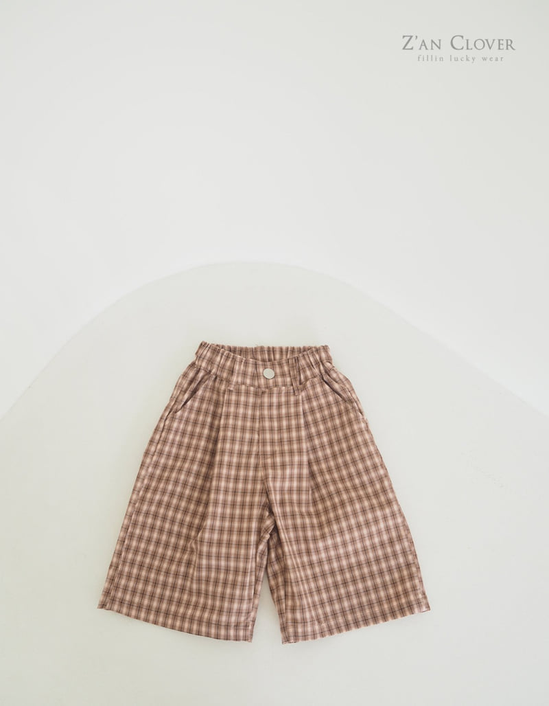 Zan Clover - Korean Children Fashion - #stylishchildhood - Check Bermuda Pants - 10
