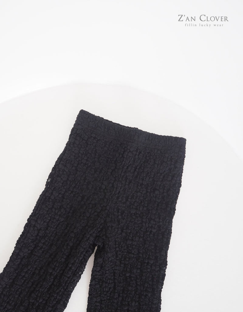 Zan Clover - Korean Children Fashion - #todddlerfashion - Lace Bootcut Pants - 10