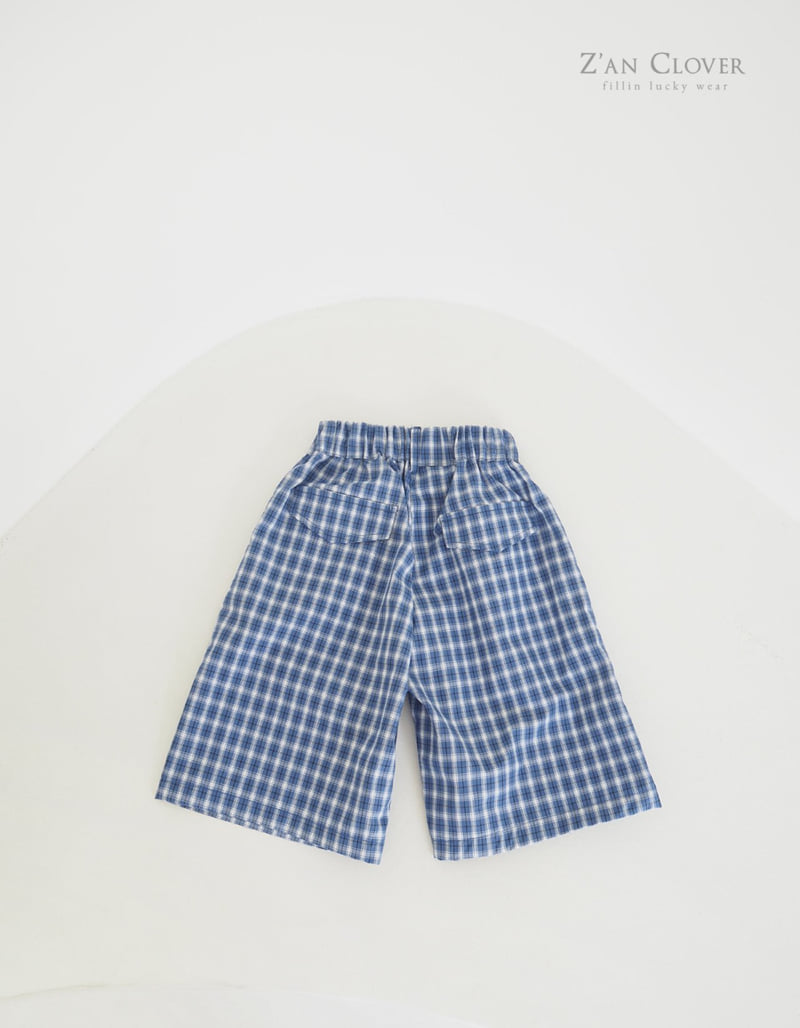 Zan Clover - Korean Children Fashion - #todddlerfashion - Check Bermuda Pants - 8