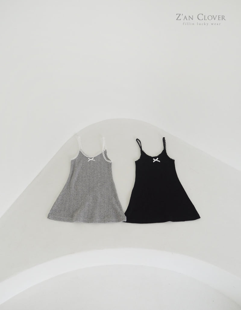 Zan Clover - Korean Children Fashion - #prettylittlegirls - Eyelet Slip One-piece - 4