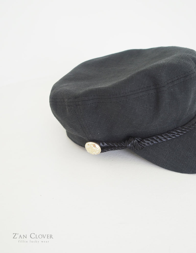 Zan Clover - Korean Children Fashion - #toddlerclothing - Linen Marine Cap - 9
