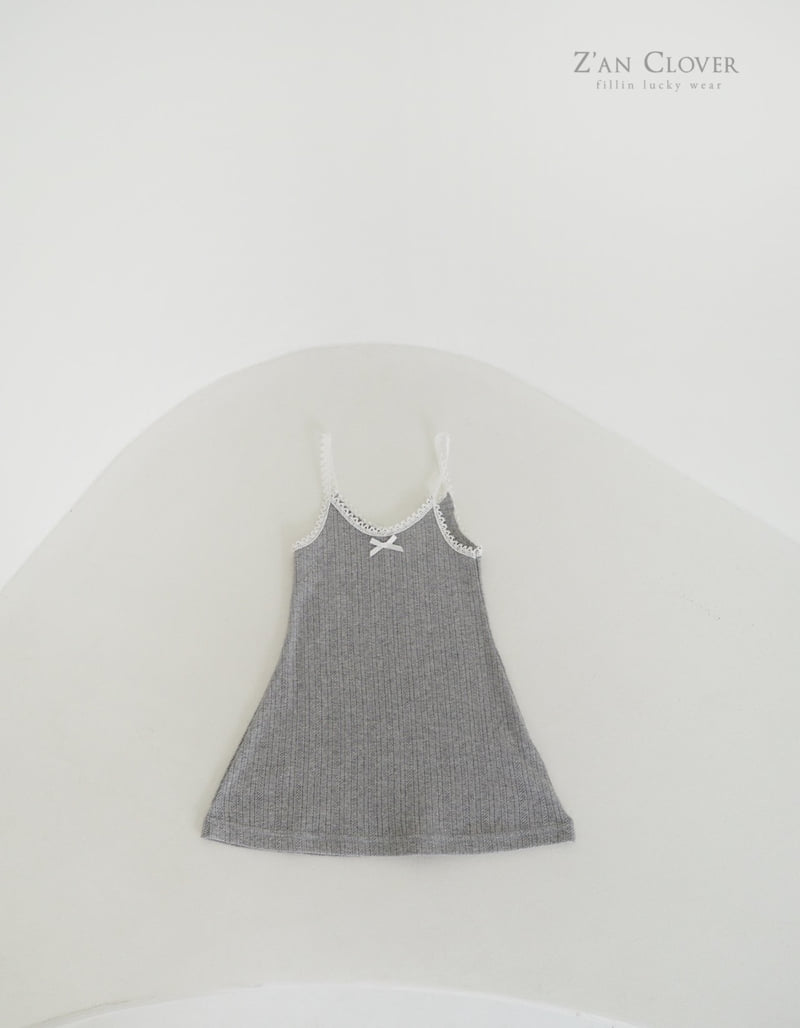 Zan Clover - Korean Children Fashion - #toddlerclothing - Eyelet Slip One-piece - 5