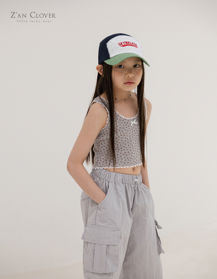 Zan Clover - Korean Children Fashion - #toddlerclothing - Cherry Sleeveless - 6