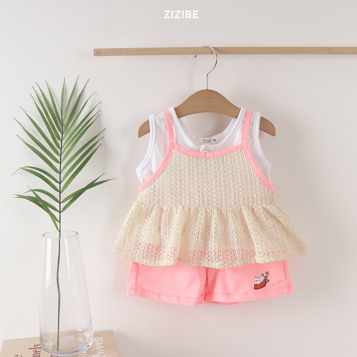 Zizibe - Korean Baby Fashion - #babyboutiqueclothing - Songsong Frill Sleeveless - 12