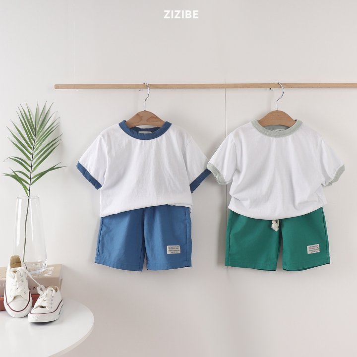 Zizibe - Korean Baby Fashion - #babyootd - Color Blocking Rappa Tee - 9
